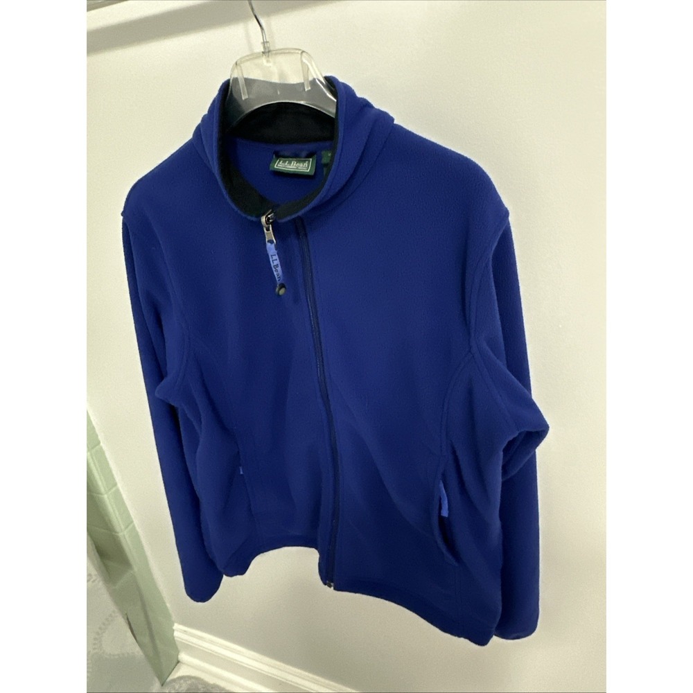 L.L. Bean Full Zip Fleece Jacket with A Stand Up Collar Women's Large